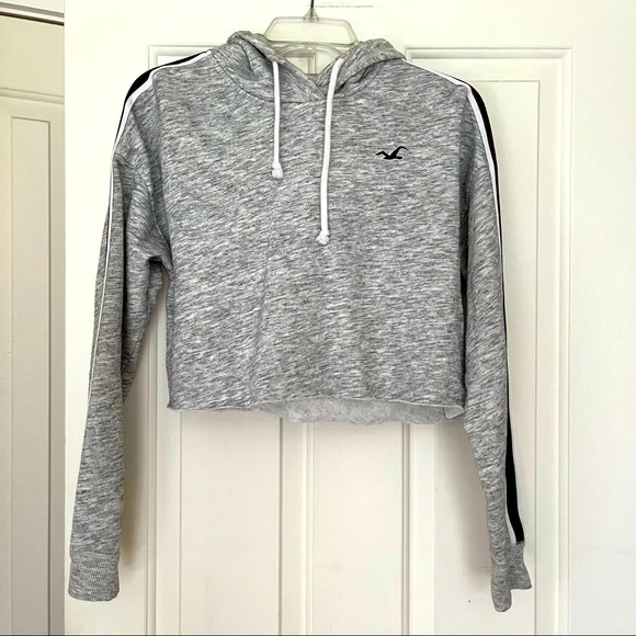 Hollister crop hoodie deals